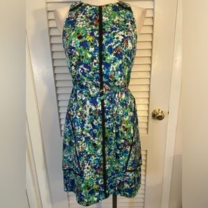 Floral “Ann Taylor” Belted Shift Dress- Size 6P